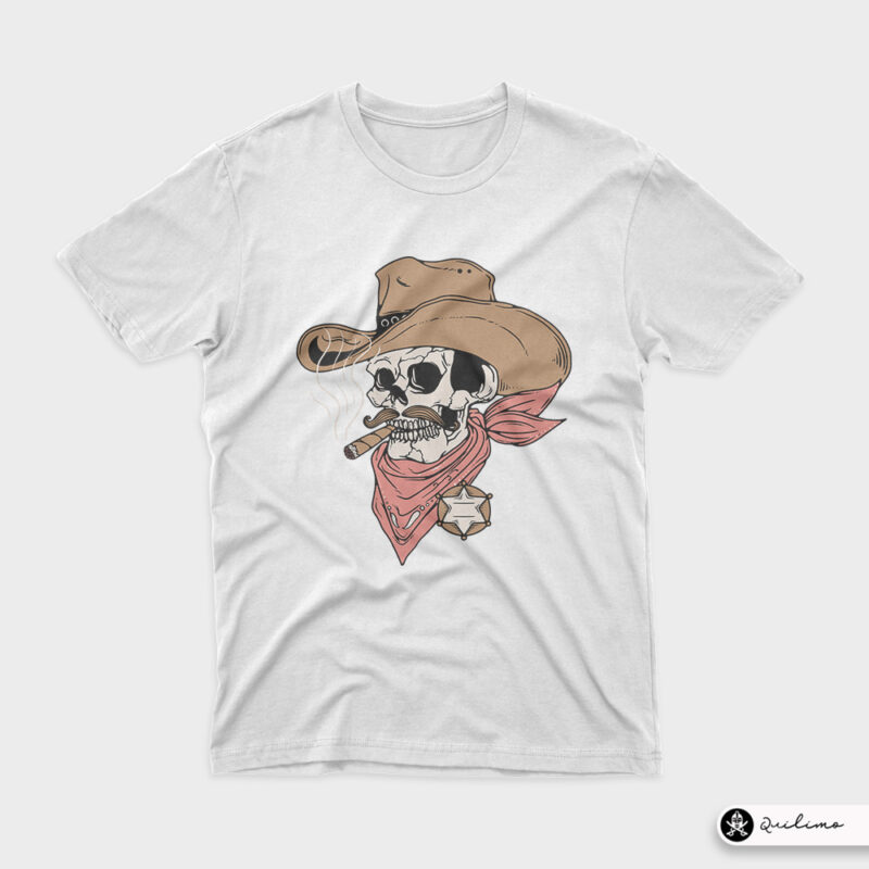 Skull Sheriff - Buy t-shirt designs