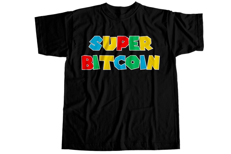 Super bitcoin T-Shirt Design