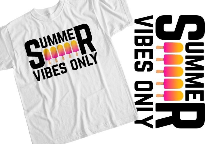 Summer vibes only T-Shirt Design