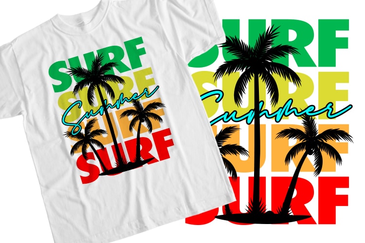 Surf Surf Surf T-Shirt Design - Buy t-shirt designs