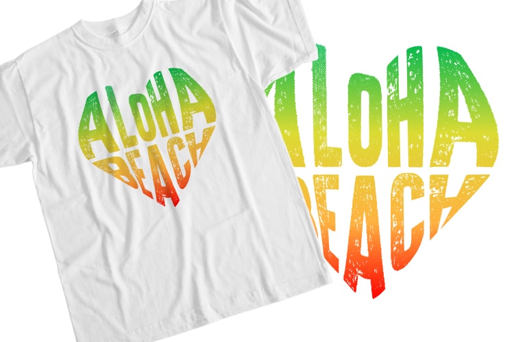 Aloha beach T-Shirt Design