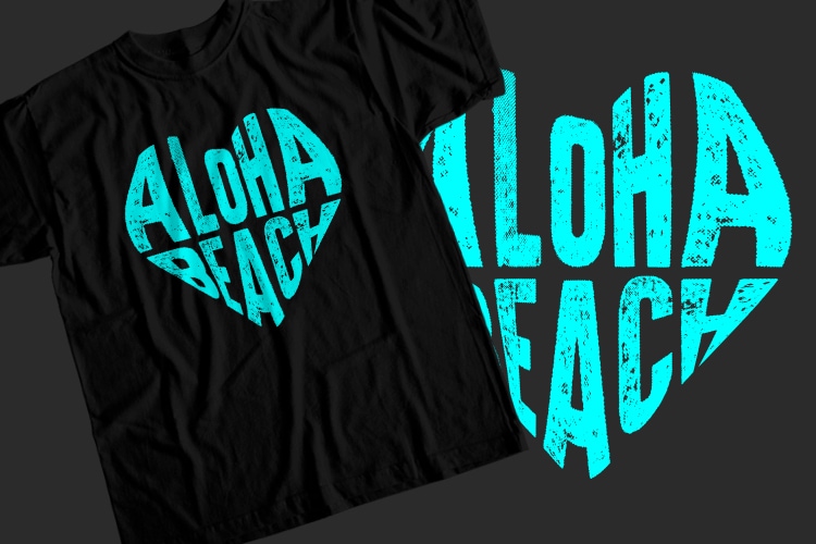 Aloha beach T-Shirt Design