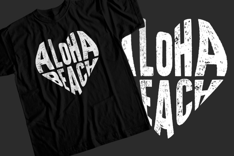 Aloha beach T-Shirt Design