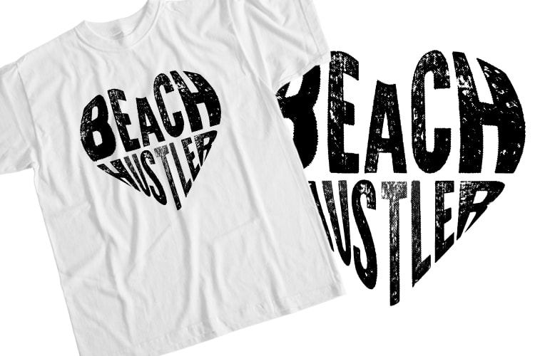 Beach hustler T-Shirt Design