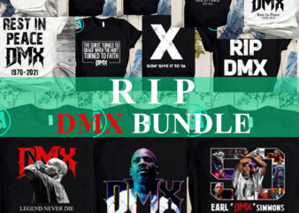 Rip DMX Bundle SVG, Earl Simmons SVG, Dark Man X SVG, Legend Never Die SVG, America Rapper SVG, Rest In Peace DMX SVG PNG DXF EPS Digital Download t shirt design online