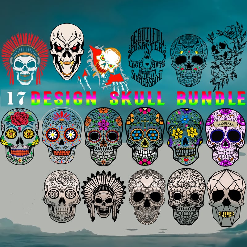 Download Skull Svg 17 Bundle T Shirt Design Bundle Skull Bundles Skull Beautiful Disaster Skull Svg Beautiful Disaster Skull Vector Buy T Shirt Designs