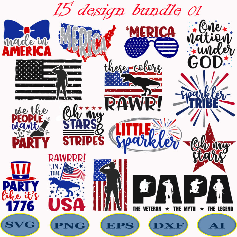 4th Of July SVG 45 Bundle, 4th Of July bundle, Bundle 4th Of July, 4th Of July bundles, 4th Of July SVG, Fourth of July