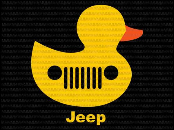 Duck duck jeep svg, funny jeep svg, duck svg, funny quote svg, for cricut or silhouette t shirt vector illustration