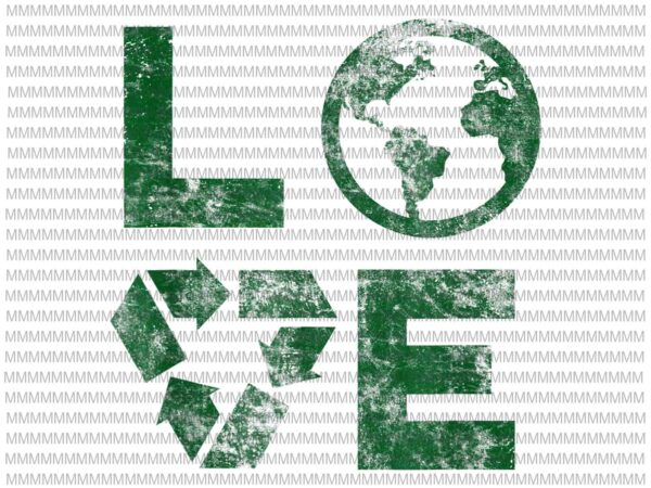 Love earth day 90s vector, vintage recycling kids or teacher png, happy earth day, earth day design