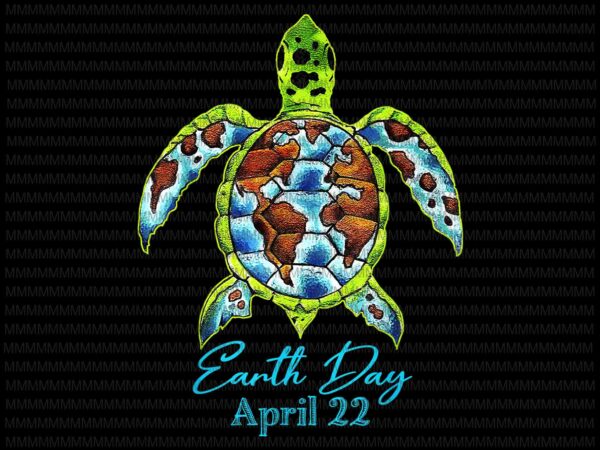 Earth day, sea turtle planet png, funny love world environment earth day vector, earth day design