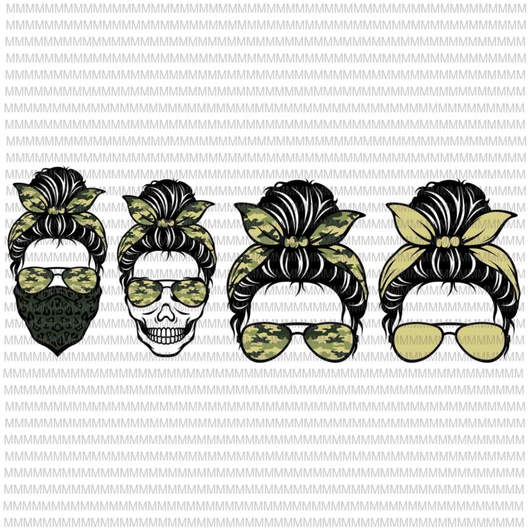 Free Free 290 Messy Bun Camping Life Svg SVG PNG EPS DXF File