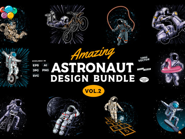 Amazing Astronaut design bundle vol.2 Amazing Astronaut design bundle vol.2