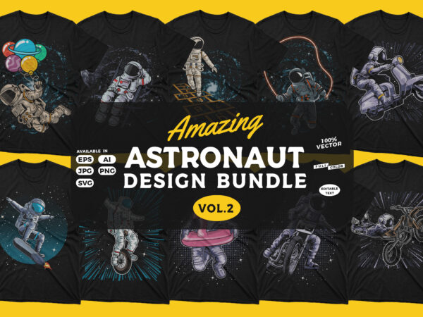Amazing astronaut design bundle vol.2