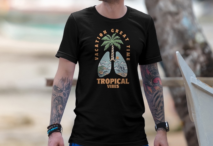 Vacation Great Time vector t-shirt design