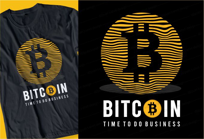 desain kaos bitcoin BUNDLE tipografi grafis LOGO vektor huruf ilustrasi