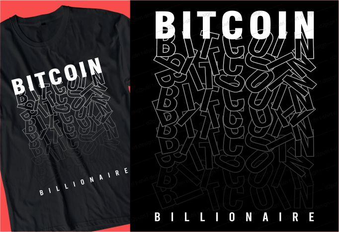 desain kaos bitcoin BUNDLE tipografi grafis LOGO vektor huruf ilustrasi