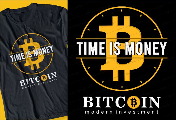 desain kaos bitcoin BUNDLE tipografi grafis LOGO vektor huruf ilustrasi