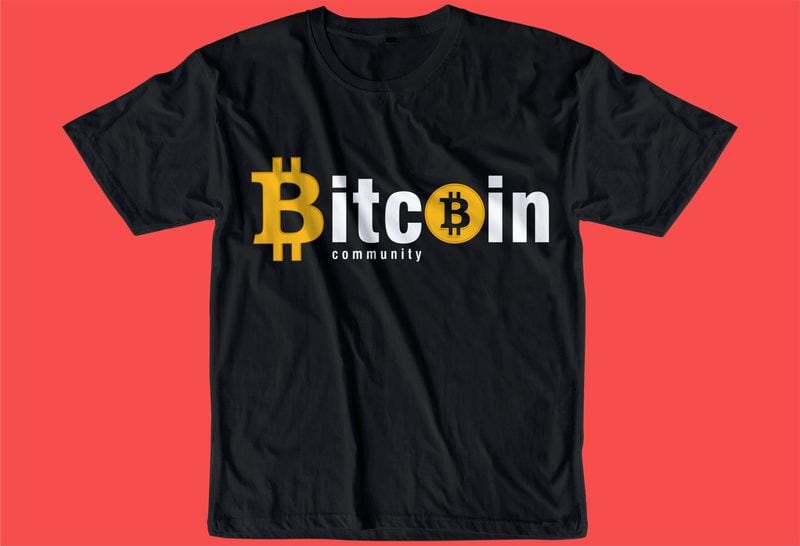 BITCOIN CRYPTO BTC t shirt design SVG, cryptocurrency, typography ...