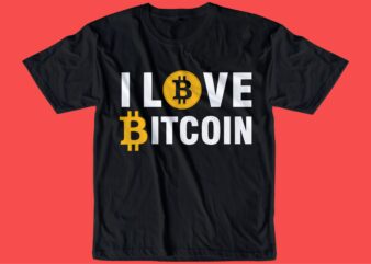 BITCOIN CRYPTO BTC t shirt design SVG, cryptocurrency, typography graphic, vector, illustration lettering