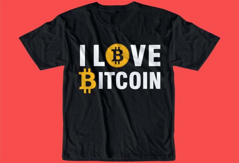 BITCOIN CRYPTO BTC t shirt design SVG, cryptocurrency, typography graphic, vector, illustration lettering