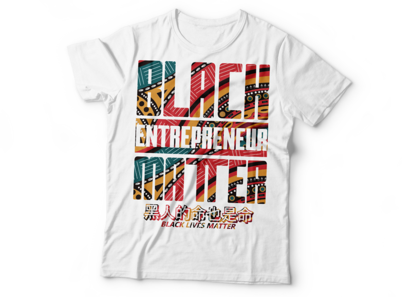 black African American entrepreneur matters | black entrepreneur matters | African PATTERN STYLE text