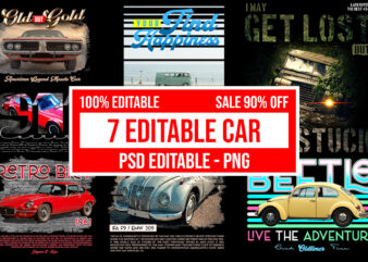 7 editable car design bundle psd editable - png transparent