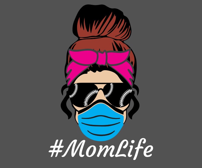 Mom Life png, Soccer Mom svg, Messy Bun Mothers Day png, Gift Mom Life Soccer Mom eps, Mothers Day 2021, Messy Bun Funny T-Shirt design png, quarantine momlife png