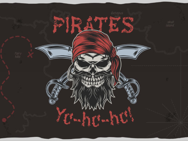 Yo-ho-ho. pirates tshirt design