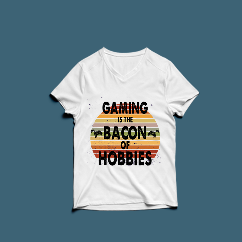 gaming is the bacon of hobbies – t-shirt design