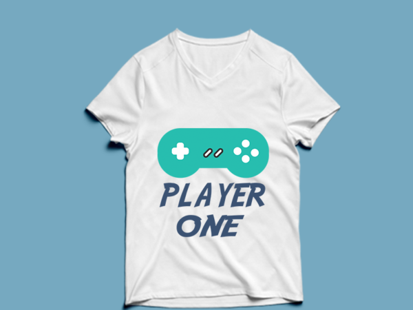 Player one – t shirt design