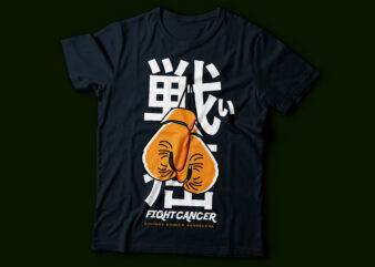 fight kidney cancer awareness with boxing gloves hanging t-shirt design