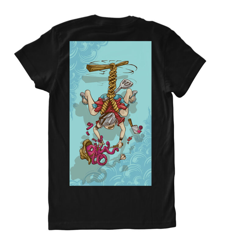 desiagn t-shirt with cartoon style