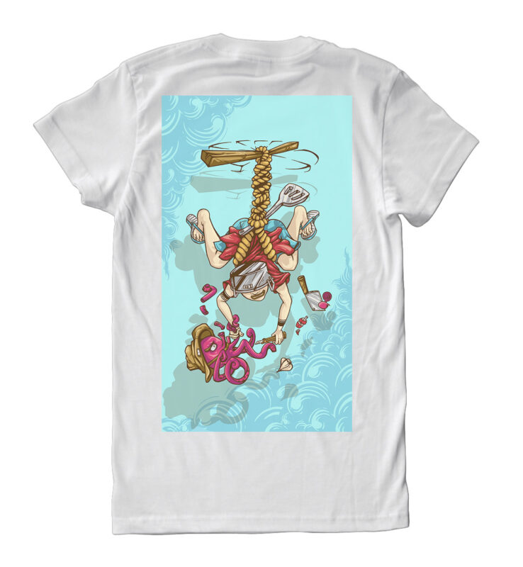 desiagn t-shirt with cartoon style