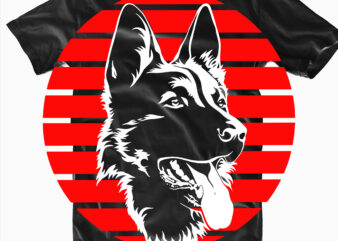 German Shepherd Dog, Police dogs Svg , Professional Dog Svg, Dog t shirt design