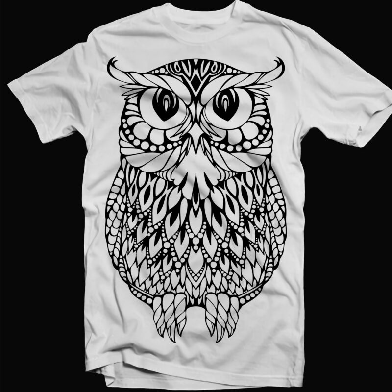 Owl SVG 9 Bundle, Bundle Owl, Owl Bundle, Owl mandala Svg, Owl dream ...