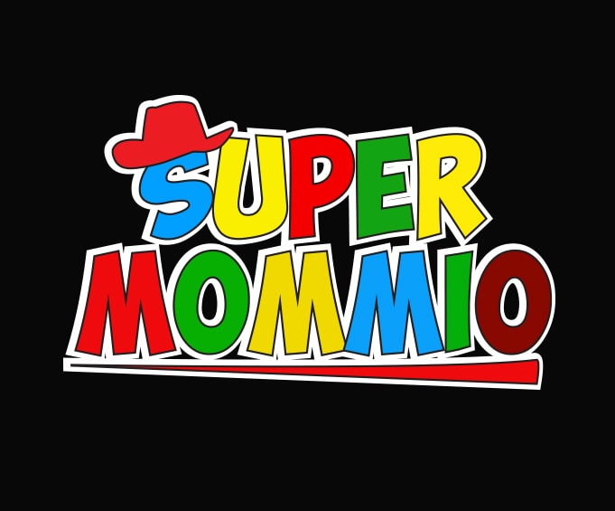 Super-Mommio Game Lovers png, Super-Mommio svg, Funny Mom, Mommy, Mother Video Game Lovers T-Shirt design,Christmas, Halloween, Birthday, St Patrick’s Day,