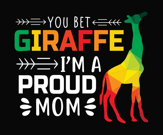 You Bet giraffe I'm A Proud Mom svg, Pride LGBT png, Happy Mothers Day Tshirt design svg,Happy Mother's svg, mother's day 2021 daughter gifts, gold glitter svg, mom life png,