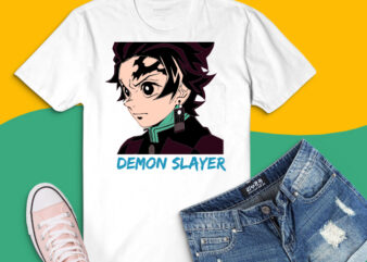 Vintage Slayers Demon png, Essential Slayer Demon svg, äñimë Manga T-Shirt design png,Slayer Demon Anime Art png,Manga Series Design Arts Vaporwave,