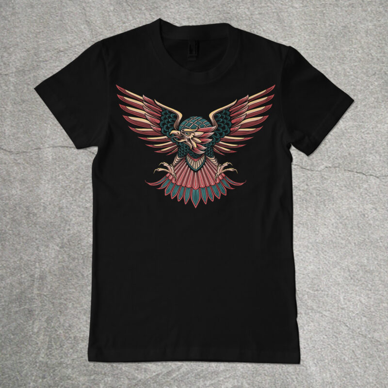 Traditional Eagle tshirt design