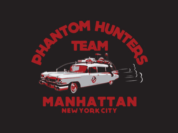 Phantom hunters t shirt illustration