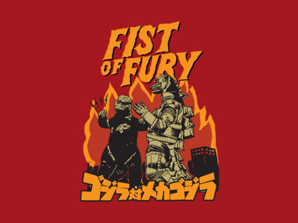 Fist of fury t shirt graphic design