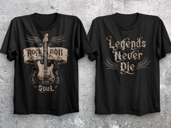 Rock’n roll t-shirt design