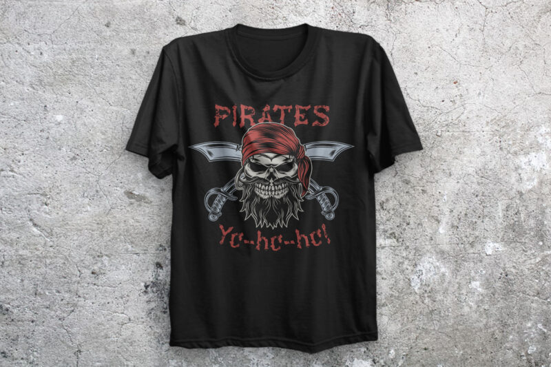 Yo-ho-ho. Pirates tshirt design