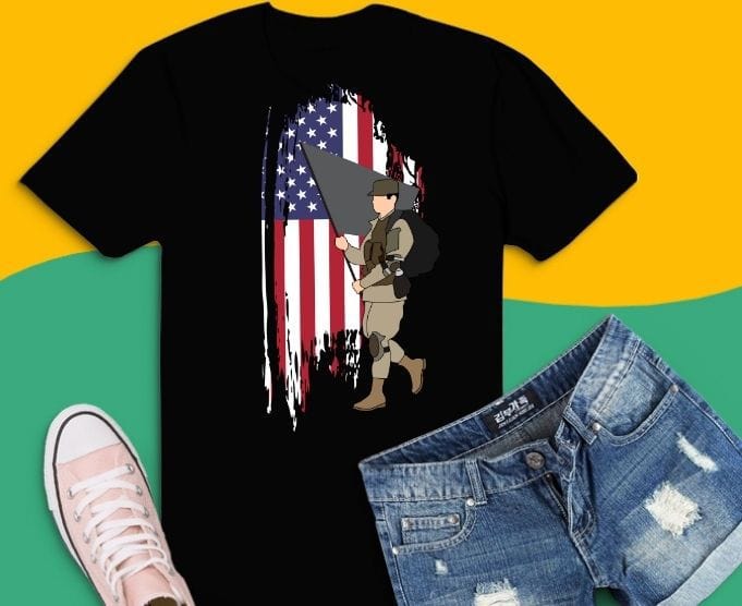 Memorial Day Veterans US Pride Gift shirt svg, US Army Veteran With Gun png, American Flag US Pride Memorial Day T-Shirt,American Flag Military May 25th Gift,Military Daughter Freedom Memorial Day,July