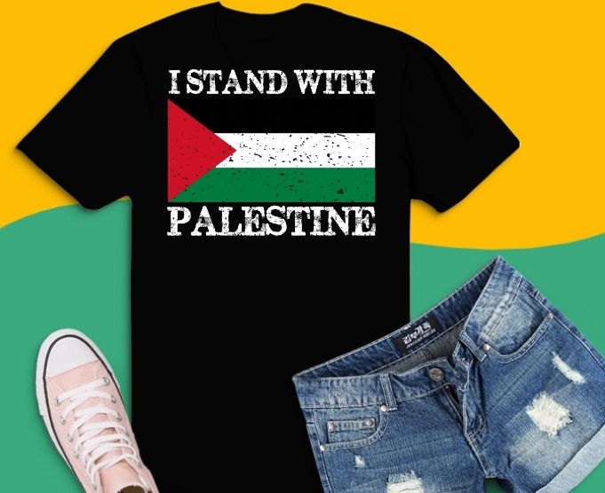I stand with palestine svg, FI stand with palestine png, Palestinian Flag Support Tees design png, Free Palestine Gaza eps, Palestinian Flag Stand With Falastine Tee T-Shirt design