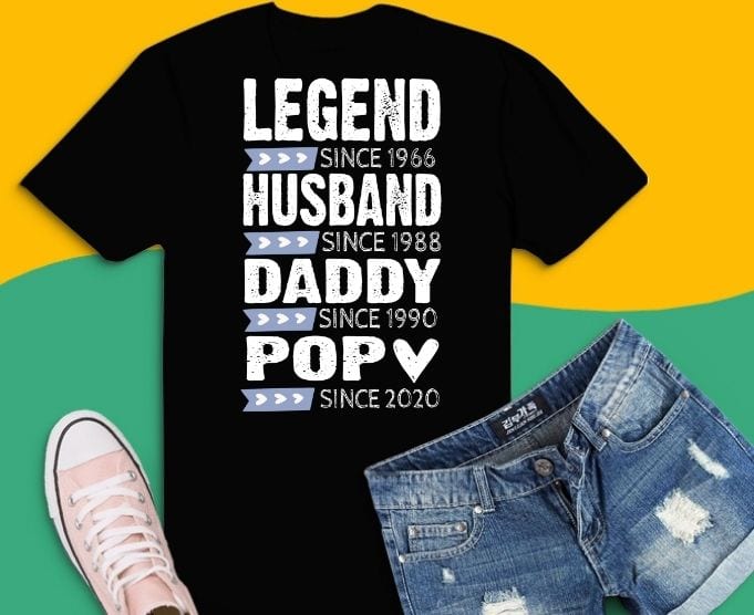 Legend since 1966 husband since 1988 daddy since 1990 pop since 2020 shirt design svg, png, eps, Legend since 1966,husband since 1988,daddy since 1990,