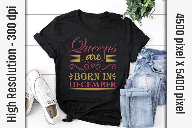 Queens are born in Quotes Designs Bundle