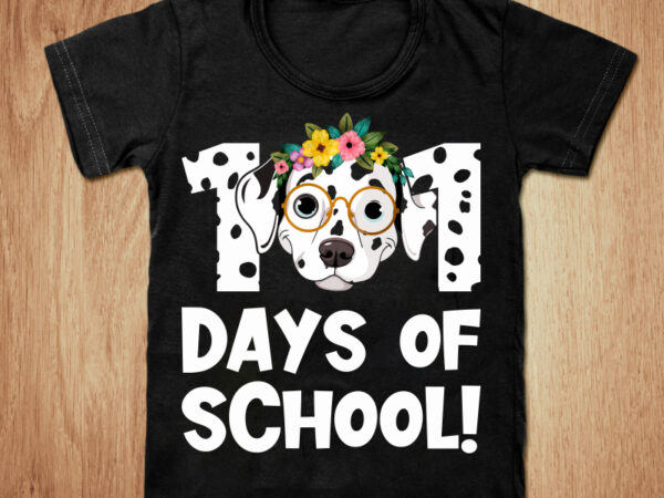 101 Days of School Dalmatian Logo Kids T-Shirt