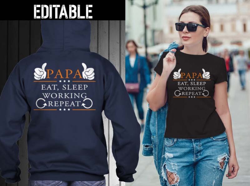 65 Eat sleep repeat bundle tshirt designs editable