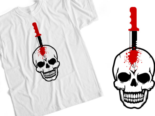 Crime skull t shirt vector file